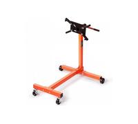 Support Moteur d'Atelier 340 kg Stand de Moteur en Acier Mobile et Verrouillable Lève-Moteur Rotatif 360° 6 Points d’Ancrage Régla