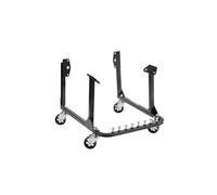 Support Moteur d'Atelier Capacité 340kg Avec 4 Roulettes Pivotantes et 4 Crochet