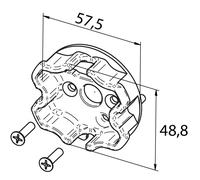 Support moteur Elero adaptateur SH 57,5x48,8 RevoLine M - 23 374.9401