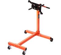 Support moteur SucceBuy, support moteur rotatif de 340 kg avec tête réglable à 360°, chariot de levage en fonte, 4 roues pivotantes, 4 bras réglables pour l'entretien et la réparation des véhicules