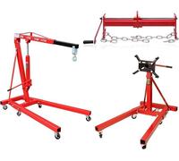 Support moteur, support de moteur, 900 kg + Grue de levage moteur, 2 tonnes + Palan de levage moteur, 450 kg