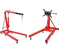 Support moteur, support de moteur, 900 kg + palan moteur, grue de levage moteur avec crochet