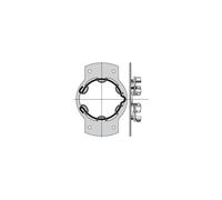Support moteur tête étoilée SOMFY Ø50 pour joue alu avec pion Ø12