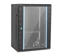 Support multimédia moderne avec porte en verre trempé de grande capacité, design semi-fermé anti-poussière en acier pour KTV petit/grand rack audio (23,6 x 31,4/60 x 80 cm)