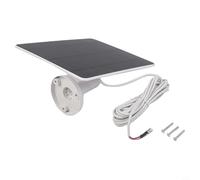 Support Mural 360° Panneau 6W Étanche IP66 Support Mural 360° | Compatible Doorbell 2-5, élimine les piles, charge continue, design compact, et blanc
