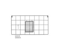 Support Mural 5 Crochets Design "Filaire" 60cm Noir