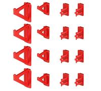 Support mural à outils - 16 pièces porte-outils pour système de stockage - Kit de crochets pour panneau perforé