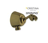 Support mural a rotule laiton avec prise d'eau vieux bronze mat - CRISTINA ONDYNA AC14793