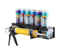 Support Mural Cartouche Silicone - Support De Rangement Pour Tube De Calfeutrage, Support Cartouche Silicone Utilitaire, Organisateur D'outils De Calfeutrage