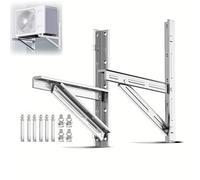 Support Mural Climatiseur Exterieur, Support Mural pour Climatiseur/Pompe à Chaleur Mini-Split Sans Conduit de 9 000 à 42 000 Btu, Supportant Jusqu'à 350 Kg(48.5x42cm/19.16.5in)