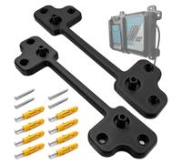 Support mural compatible avec Makita DC18RC, support de chargeur puissant, kit de montage 8 chevilles et 4 vis, construction antidérapante stable, économie d'espace pour garage et atelier, noir