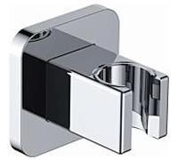 Support mural conique AqvaZone AqvaShower 035519550, bords arrondis, cube, chromé