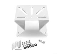 Support mural d'angle en acier inoxydable, pour Eufy Security S340, support de caméra double vue latérale à 270 degrés, kit d'installation extérieure robuste (blanc)