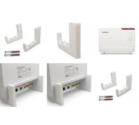Support mural de qualité supérieure compatible avec AVM FRITZ!Box 5690 Pro - Support de routeur stable pour montage mural, ajustement parfait, peu encombrant et ventilation optimale, matériel de