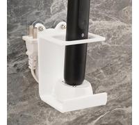 Support mural électrique pour brosse à dents, organisateur de câble avec chargeur, autocollant salle de bain