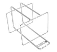 Support Mural en Acier Inoxydable pour Contenants Tranchants | Installation sans Perçage, Fixation Suspendue Robuste, Empêche le Basculement, Compatible Bouteilles de Savonnette et Salles