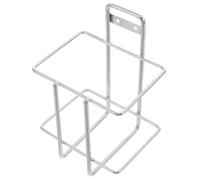 Support Mural en Acier Inoxydable pour Porte-savonnette et Boîte | Structure Métallique Robuste, Finition Argenté Brossé, Fixation Murale Polyvalente, Placement Flexible dans Salles de Soins