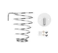 Support Mural en Acier Inoxydable pour S che Cheveux et Accessoires de Coiffure Design Spirale l gant avec Vis d Installation Id al pour Salon Chambre ou Salle de Bain
