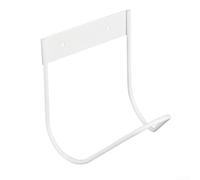 Support mural en acier inoxydable pour tuyaux d'eau de jardin, support robuste pour tuyaux de gaz ou conduites hydrauliques (A blanc)