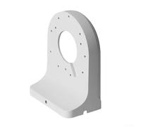 Support mural en alliage d'aluminium blanc pour caméras de sécurité dôme et globe oculaire avec boîtier de gestion des câbles compatible avec Ptz Systems Kit d'installation extérieure à usage général