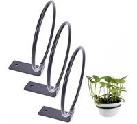 Support mural en métal pour pot de fleurs, 15 cm