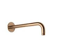 support mural Herzbach Design iX PVD 2000 Cuivre Acier .39, pour douche pluie, 350mm, avec rosace d = 70mm