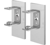 Support mural LINEA, set de 2, mat, acier inoxydable, Zack