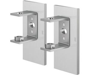 Support mural LINEA, set de 2, mat, acier inoxydable, Zack