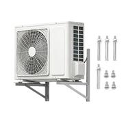 Support mural Mini Split pour extérieur, support mural pliable en 2 parties | Support AC en acier inoxydable pour climatiseur extérieur, pompe à chaleur, compresseur