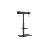 Support mural pivotant réglable pour téléviseurs de 32 à 85 pouces, support de sol portable pour plasma et sns incurvés, hauteur réglable, base robuste, assemblage facile, support TV universel