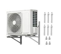 Support mural pliable pour climatiseur Mini Split,2 Pièces Support Mural Pliant Robustes en Acier Inoxydable,pour compresseur de pompe à chaleur extérieur | Climatiseur