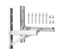 Support mural pliable pour climatiseur Mini Split - Lot de 2 Supports Pliables à Forte Capacité | Support en Acier Inoxydable pour Climatiseur | pour climatisation Mini Split extérieure