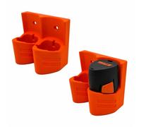 Support mural pour batterie compatible avec STIHL AS 2 10,8 V, porte-batterie pour système AS, rangement atelier, garage et abri de jardin, disponible pour 1, 2 ou 3 batteries
