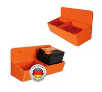 Support mural pour batteries compatibles STIHL AK 10, AK 20, AK 30 S - porte-batterie pour atelier et garage, disponible pour 1 ou 2 batteries