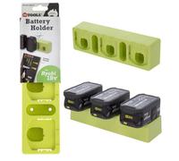Support mural pour batteries RYOBI 18 V | Support de batterie | Idéal pour atelier ou van | Montage facile