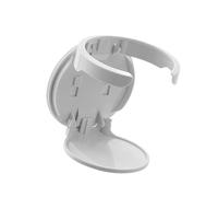 Support mural pour boisson d'appoint de bureau, fixation adhésive, blanc | Support compact pour voyage, maison, rangement sécurisé pour bouteilles, tasses, rangement de bureau peu encombrant