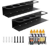 Support mural pour bombes aérosols en acier au carbone, 3 pouces, lot de 2, avec 5 trous