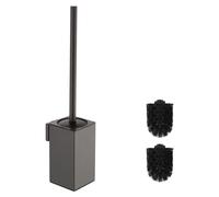 Support mural pour brosse de toilette, en gris anthracite