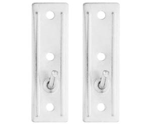 Support Mural pour Chauffe Eau Électrique, Plaque Invisible Argenté | Fer Métal, Fixation Stable pour Murs Creux, Boulons, Usage Appartement et Maison Moderne