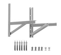 Support mural pour climatiseur split extérieur robuste, résistant aux intempéries, comprenant un jeu complet de vis et d'accessoires(24000 Btu)