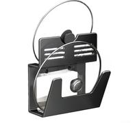 Support mural pour couvercles de casseroles, support en aluminium de 1,5 mm pour couvercles de 15,2 à 33 cm, solution de rangement pour porte d'armoire de cuisine (A)
