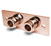 Support mural pour douchette-bidet, finition rose or, thermostatique