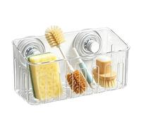 Support Mural pour éponge d'évier avec ventouses,Panier de Rangement avec Ventouses - Porte-éponge,pour Brosse à Vaisselle, Savon et Outil de Nettoyage, Mur de Salle de Bain et Douche