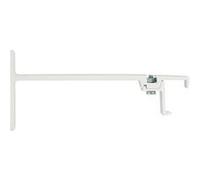 Support mural pour étagère MOBOIS 120 mm métal laqué blanc lot de 2 Blanc laqué