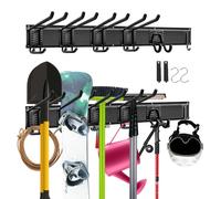 Support mural pour garage et jardin : organiseur d'outils avec crochets supplémentaires pour les outils de jardinage, les outils électriques et bien plus encore