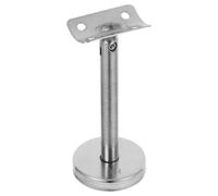 Support Mural pour Main Courante en Acier Inoxydable, Droit, 11,2x5x5cm | Fixation Anticorrosion pour Escaliers et Bureaux, Installation Simple, Quincaillerie Incluse, Finition Argentée Moderne