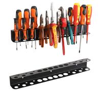 Support mural pour outils - BOTLE - 40cm - Métal de haute qualité - 18 trous - Vis et chevilles incluses