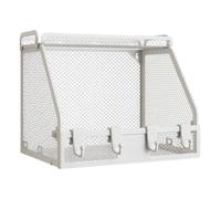 Support mural pour panier à fruits - Organiseur en fil pour cuisine | Étagère de rangement à plusieurs niveaux avec cadre en métal robuste, étagère peu encombrante pour tenir des collations