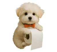 Support mural pour papier toilette - Distributeur de rouleau d'économie d'espace, support de rangement en forme de chien | Robinet de tissu peu encombrant avec installation facile, accessoire de