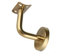 Support mural pour rampe d'escalier en acier inoxydable 304 - Finition dorée polie - 60 mm x 60 mm